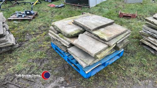 Yorkshire stone paving flags