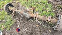 Navara D40 complete rear axle, removed from a snapped chassis