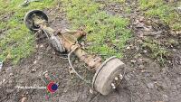 Navara D40 complete rear axle, removed from a snapped chassis - 2