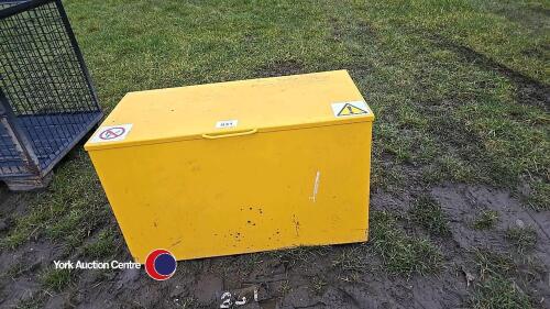 Metal chemical storage box