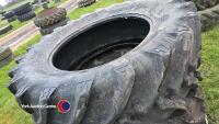 2 x 650/65R42 tractor tyres, good condition - 2