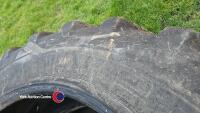 Pair of 480/80 R46 50% worn - 3