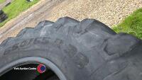 Pair 650-65R38 tyres - 3