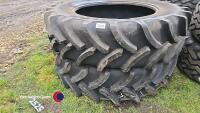 2 x Brand new 480/80R42 Vredestein Traxion 85 156B tyres - 4