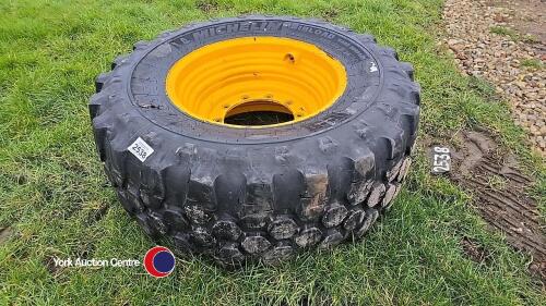 Michelin Bibload 460/70R24 10 stud JCB wheel 50% tread