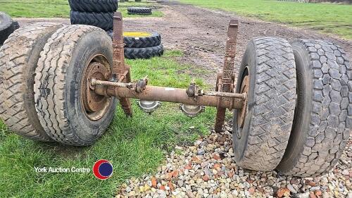 Commercial axle double wheels