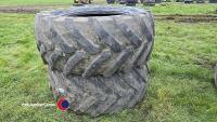2x Trelleborg/Michelin 650/60R34 fronts 20% - 4