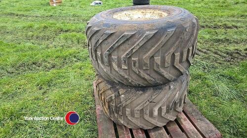 Pair of Goodyear Terra wheels, 38 x 20 x 16
