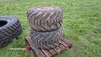 Pair of Goodyear Terra wheels, 38 x 20 x 16 - 5