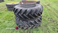 Set of Stocks dual wheels, 16.9/30 - 4