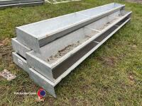 5 x new and unused Bateman 7ft sheep/cattle troughs - 2