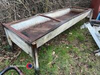 Galvanised cattle feed trough - 2