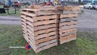 20 x wooden pallets for holding chitting trays dry stored very good condition