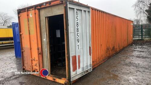 40ft steel shipping container with racking