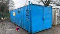 30ft steel welfare unit with toilet, canteen, office, good order, used up to date, key in office - 2