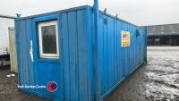 30ft steel welfare unit with toilet, canteen, office, good order, used up to date, key in office - 3