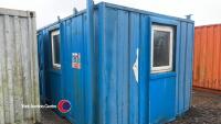 30ft steel welfare unit with toilet, canteen, office, good order, used up to date, key in office - 4