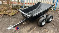 New ATV 4 wheel tipping trailer, 1500lb