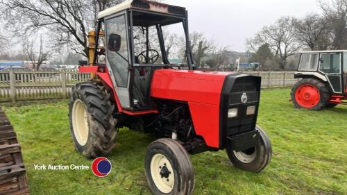 IMT 569 tractor with forklift, V5, F598HSA, all windows and panels included