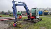 Takeuchi TB80FR excavator, 2003, 8T excavator, 6123 hours, key in office - 2
