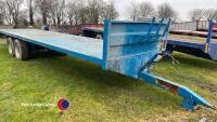 32ft double axle flat trailer