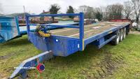 32ft tri axle flat trailer