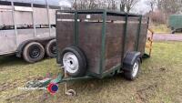Small livestock trailer, good condition, key in office for tow bar trailer - 2