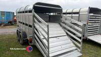 Graham Edwards GET126 12ft x 5ft 8in livestock trailer, wind away decks, 2004 - 3