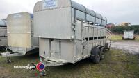 Graham Edwards GET146 14ft x 5ft 8in livestock trailer, 2000, 7ft headroom - 2