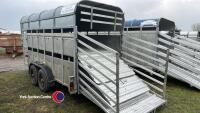 Graham Edwards GET146 14ft x 5ft 8in livestock trailer, 2000, 7ft headroom - 3