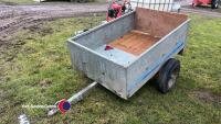 Small galvanised car trailer - 2