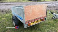 Small galvanised car trailer - 3