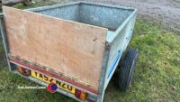 Small galvanised car trailer - 4