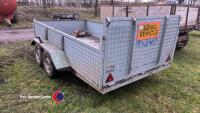 Twin axle trailer Alko hitch non braked with brake lever and fittings. Spare wheel and spare Alko hitch and brake lever - 3