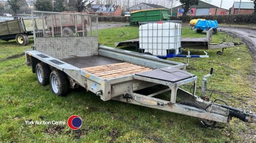 Ifor Williams plant trailer with new wheels and tyres and new floor