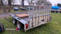 Ifor Williams plant trailer with new wheels and tyres and new floor - 3