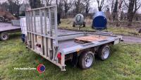 Ifor Williams plant trailer with new wheels and tyres and new floor - 4