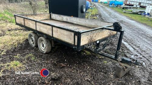 12ft x 6ft dropside trailer c/w winch