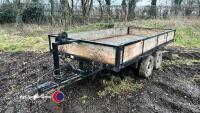 12ft x 6ft dropside trailer c/w winch - 2