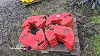 16 x McCormick tractor front weights - 2