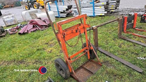 Gas bottle trolley