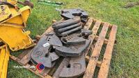 10 x 45kg Case front tractor weights