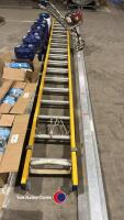 Large set of 16ft yellow ladders - 2