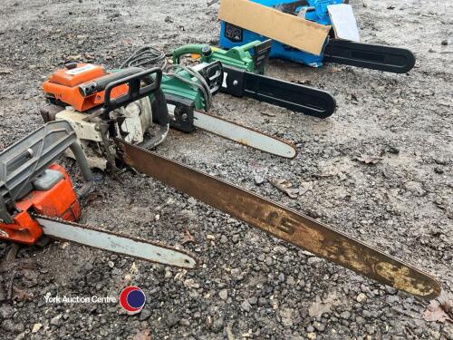 Stihl long bar chain saw