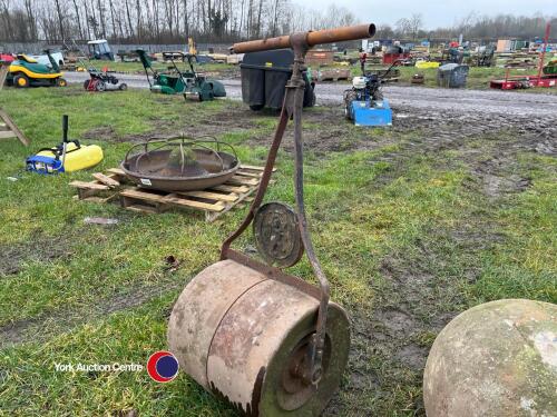 Cast iron garden roller