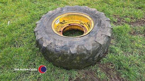 JCB 3CX wheel and tyre, 12.5.18