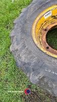 JCB 3CX wheel and tyre, 12.5.18 - 3