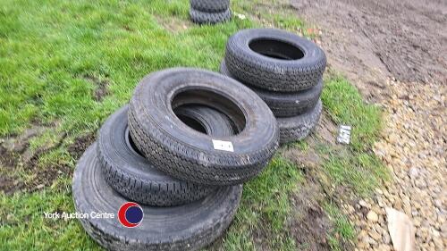 New old stock classic car commercial tyres, Dunlop SP111 7.00, 16 x 2 Michelin X2X 175 14, Dunlop SP4 185 70 14, Pirelli 6.70 15, Michelin 195 14