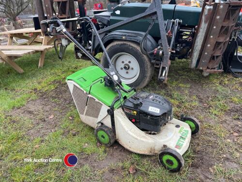 Etesia pedestrian mower Pro 46, self drive, runs/cuts