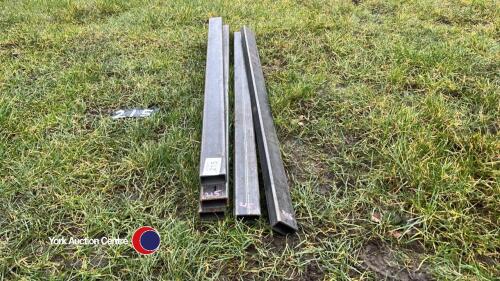 5 lengths 80mm x 40mm box section steel